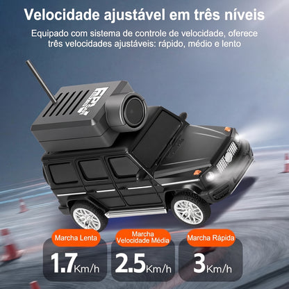 Carro RC Mini com Câmera FPV 720P Controle por APP Wifi Controle Remoto 2.4G Brinquedo de Corrida para Crianças